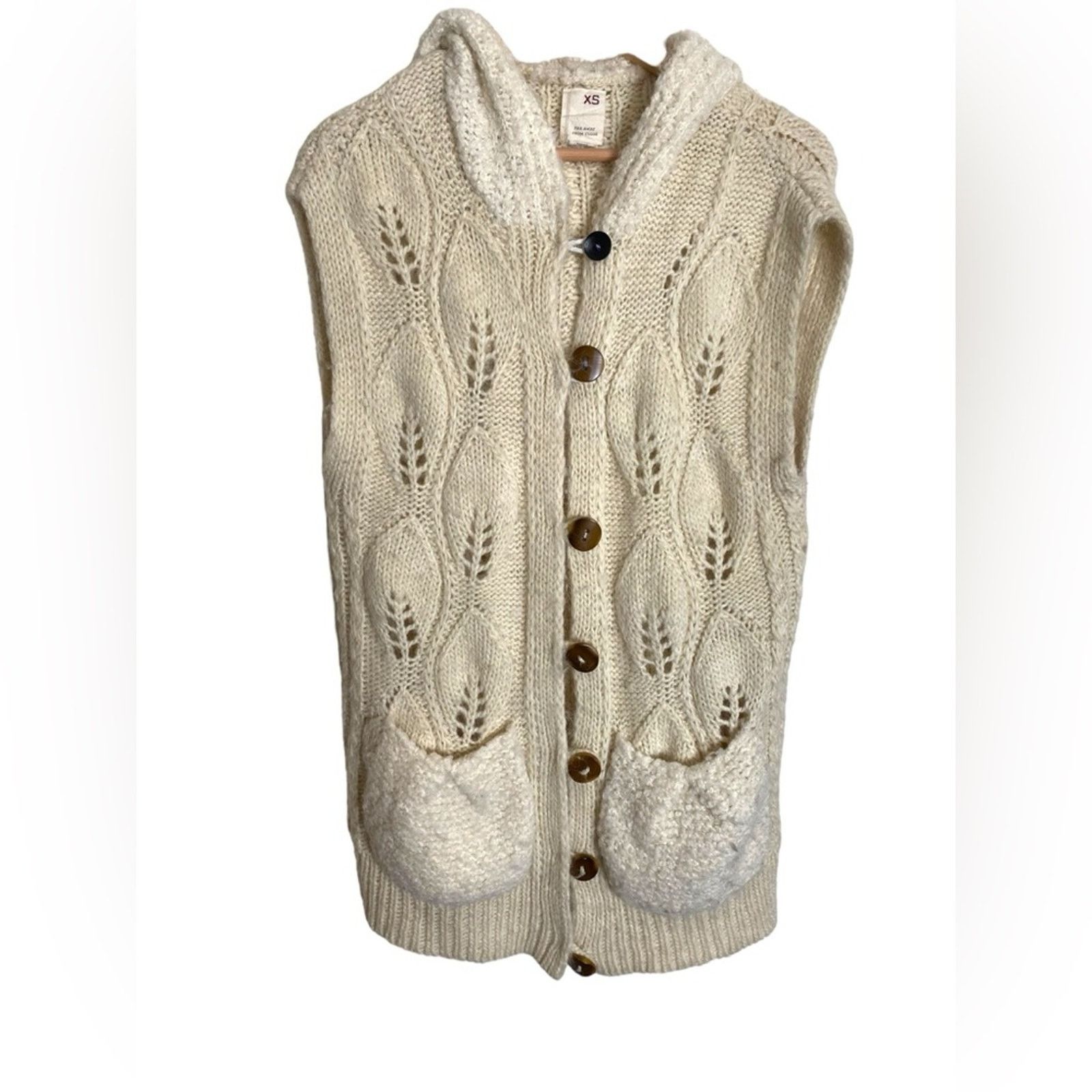 Anthropologie Anthropologie Far Away Alpaca Wool Chunky Cardigan XS Size XS / US 0-2 / IT 36-38 - 1 Thumbnail
