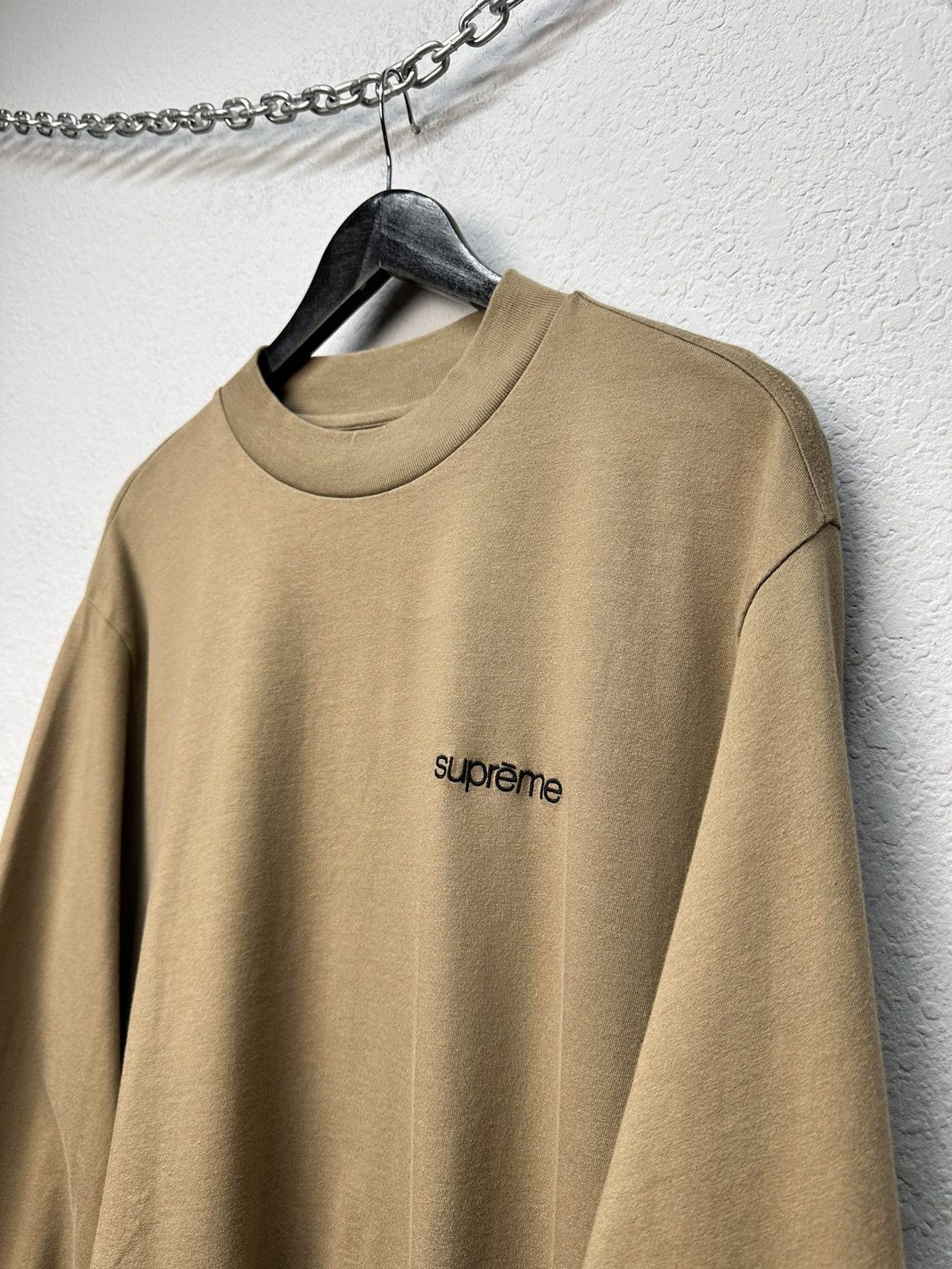 Supreme Supreme Small Logo Brown Longsleeve Minimal Streetwear Size US M / EU 48-50 / 2 - 12 Thumbnail