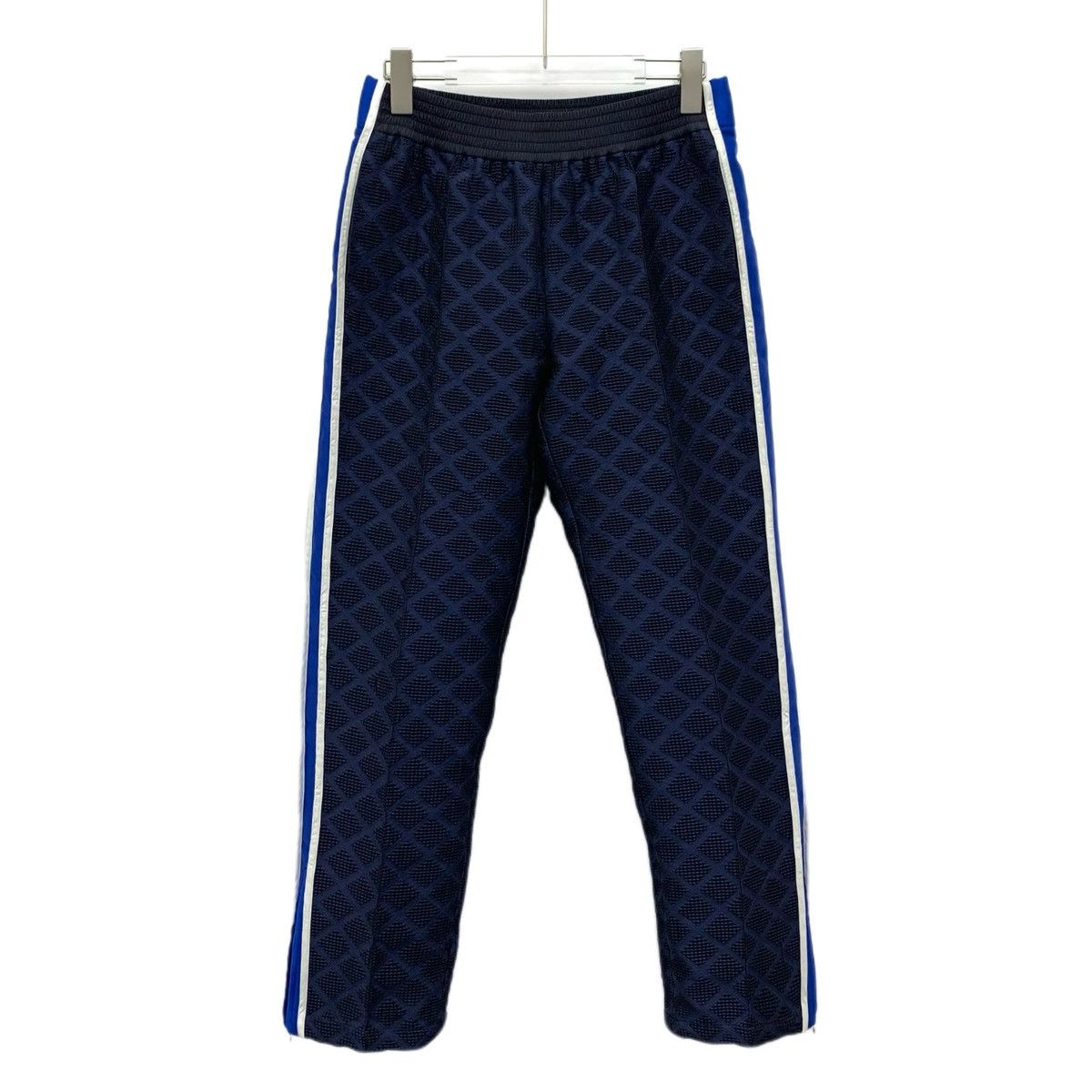 Chanel Chanel Dark Blue Diamond Check Casual Pants K26WX Size 26" / US 2 / IT 38 - 1 Thumbnail