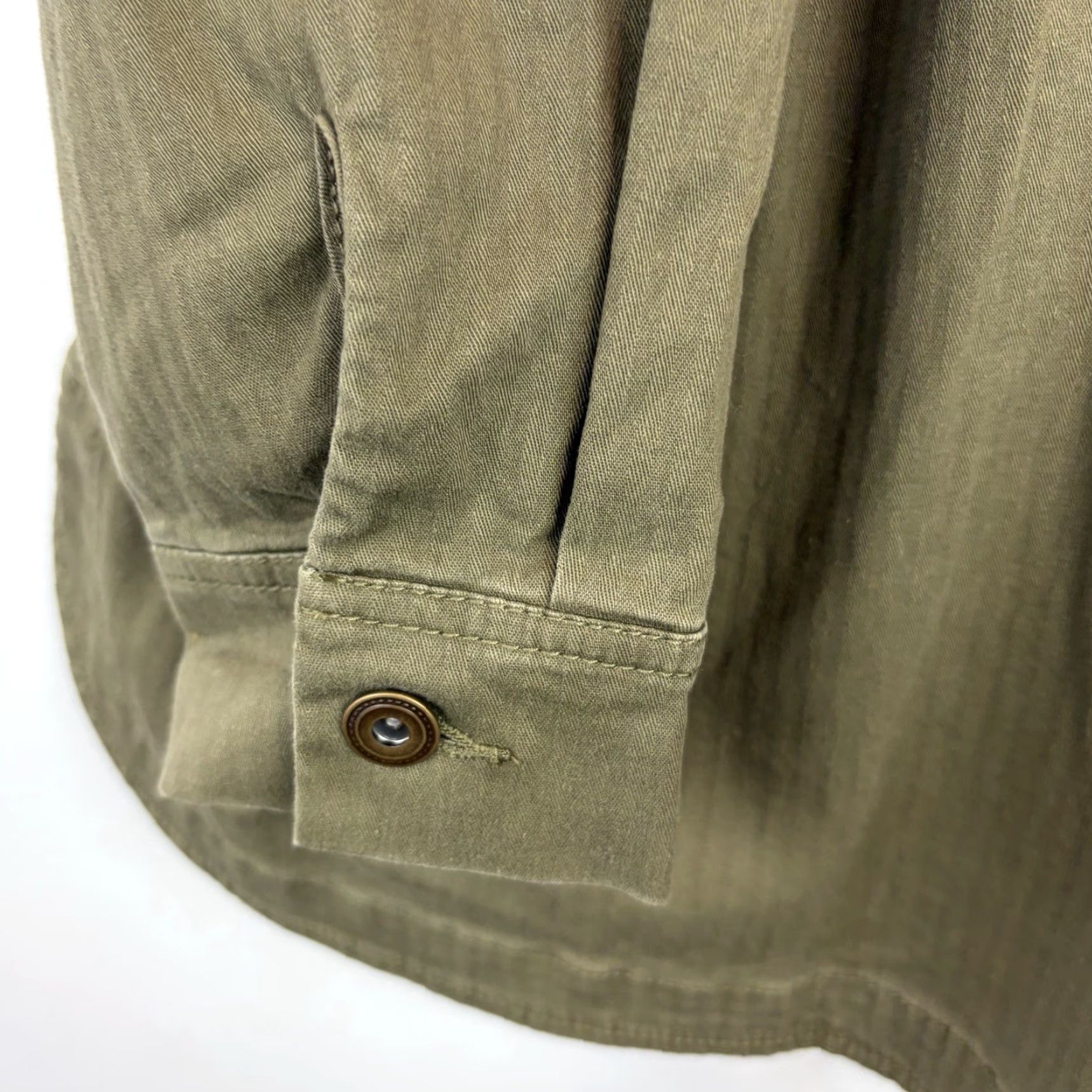 CO D&Co Jacket Womens 3X Green Denim Button Canvas Casual Full Button Size XXL / US 16-18 / IT 52-54 - 5 Thumbnail