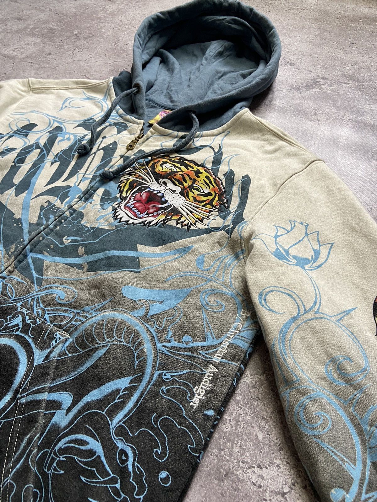 Christian Audigier Christian Audigier x Ed Hardy Zip-Up Hoodie x Vintage Size US S / EU 44-46 / 1 - 4 Thumbnail
