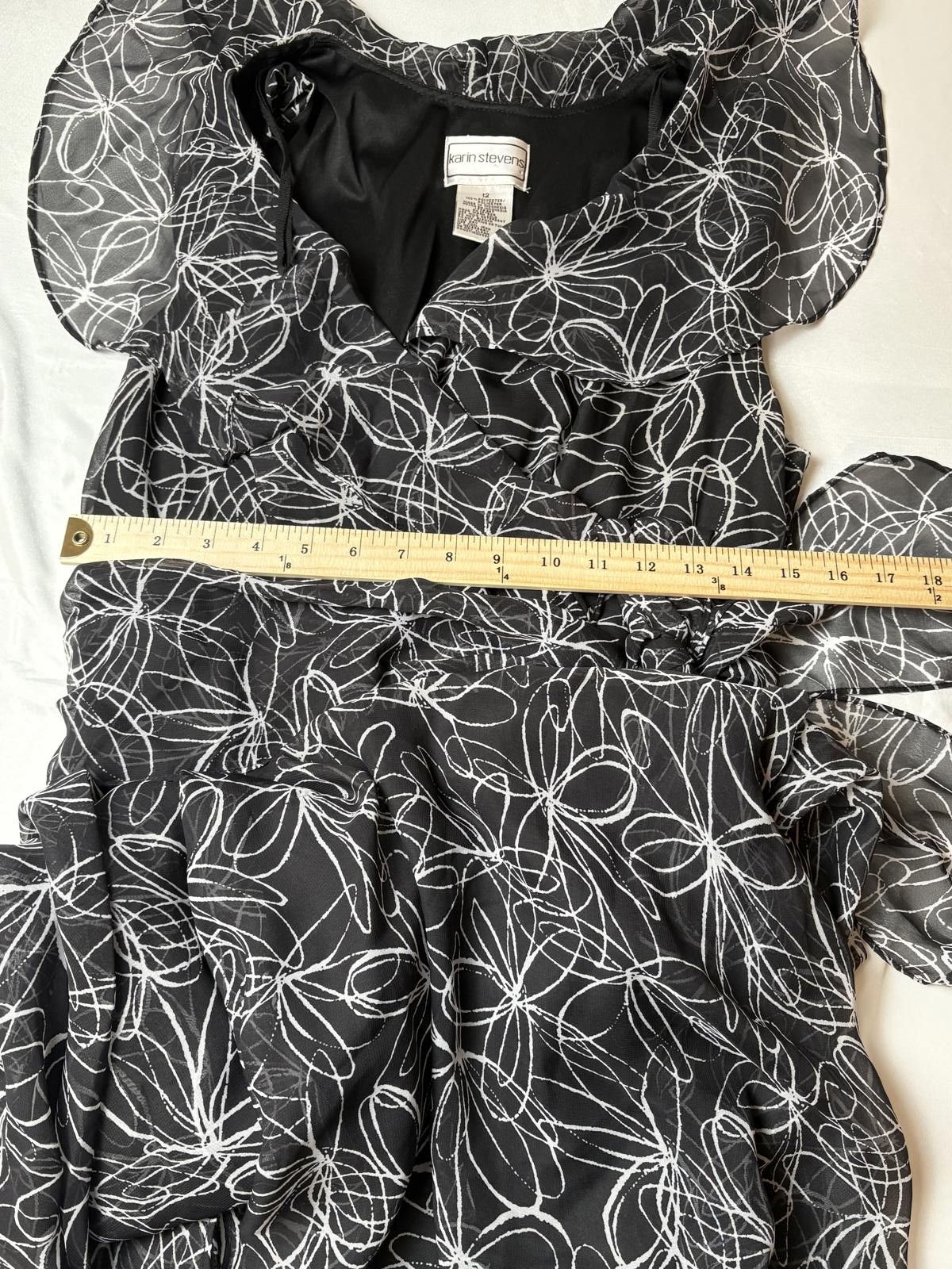 Other Black and white flowy dress Size XL / US 12-14 / IT 48-50 - 5 Thumbnail