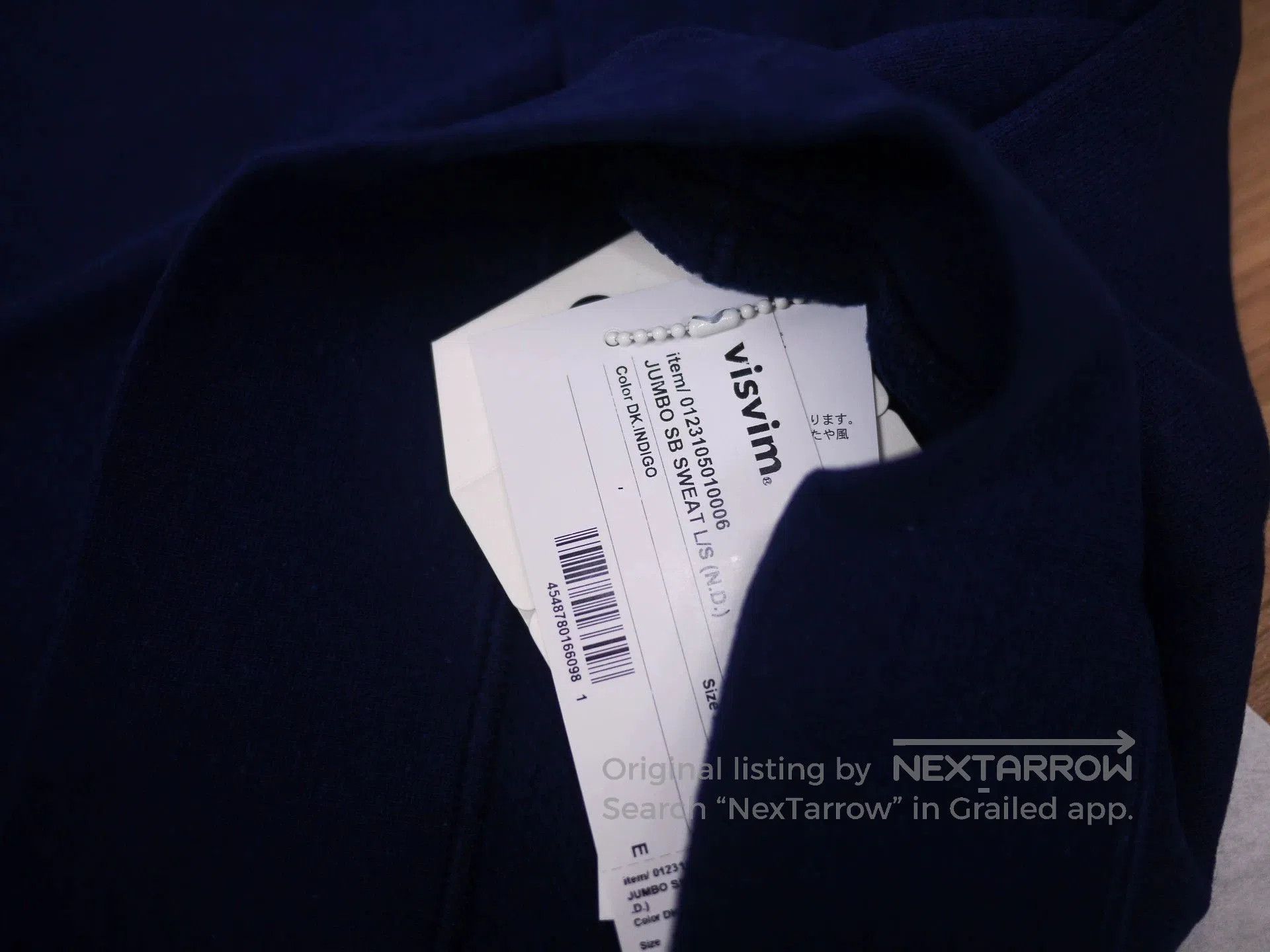 Visvim Blue Long Sleeve Sweatshirt. Size US S / EU 44-46 / 1 - 5 Thumbnail