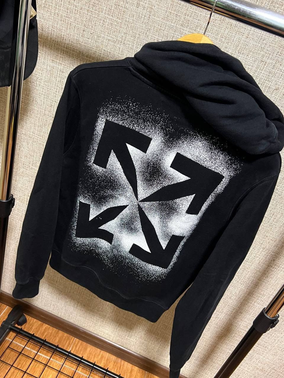 Off-White OFF WHITE BLACK STENCIL HOODIE Size US XS / EU 42 / 0 - 3 Thumbnail