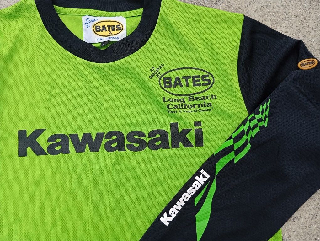 Japanese Brand Kawasaki x BATES 🏍️Tshirt Jersey Racing 🚦⛽ Size US M / EU 48-50 / 2 - 1 Thumbnail