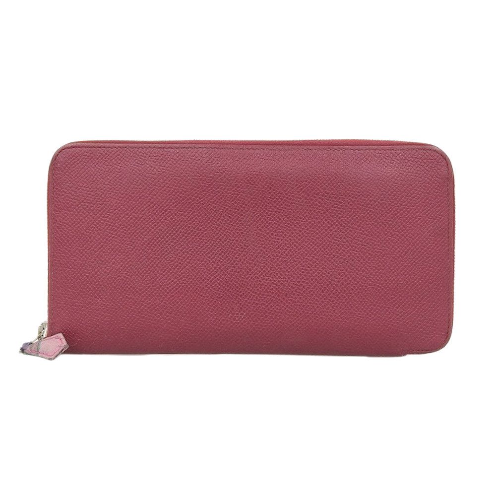 Hermes Hermes Hermes Azap Long Silk'in Wallet Red Leather Long Wallet in Very Good Condition Size ONE SIZE - 1 Thumbnail