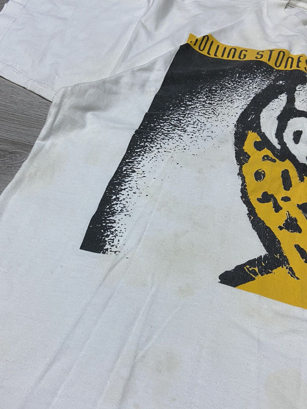 Vintage Rolling Stones 1995 voodoo lounge vintage big print t-shirt Size US L / EU 52-54 / 3 - 8 Thumbnail