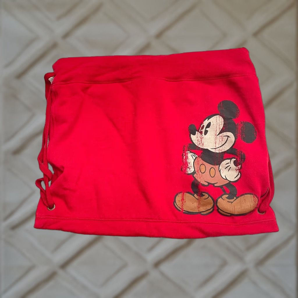 Disney VINTAGE Disney Backpack Mickey Mouse Red Graphic Fleece - Disney - Bag - Floral? Size XL / US 12-14 / IT 48-50 - 1 Thumbnail