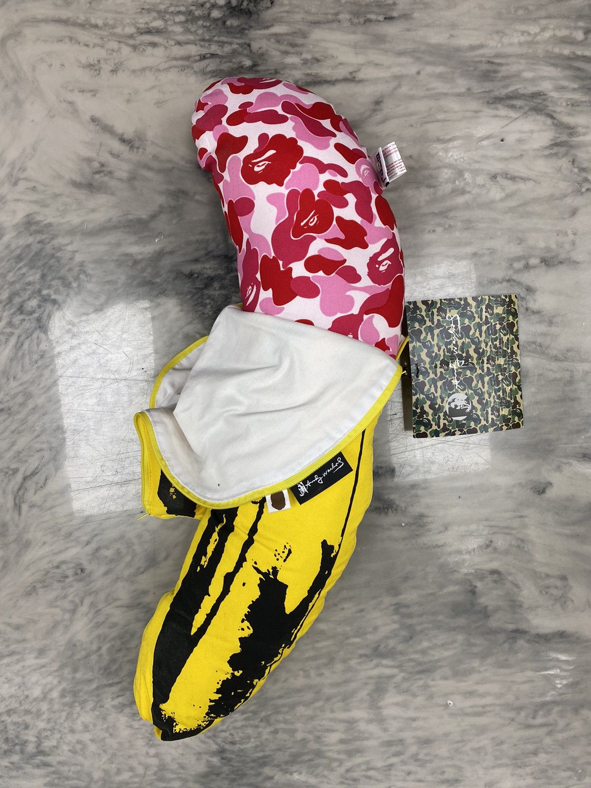 image of Very Bape Andy Warhol Pink Abc Camo Banana, Men's
