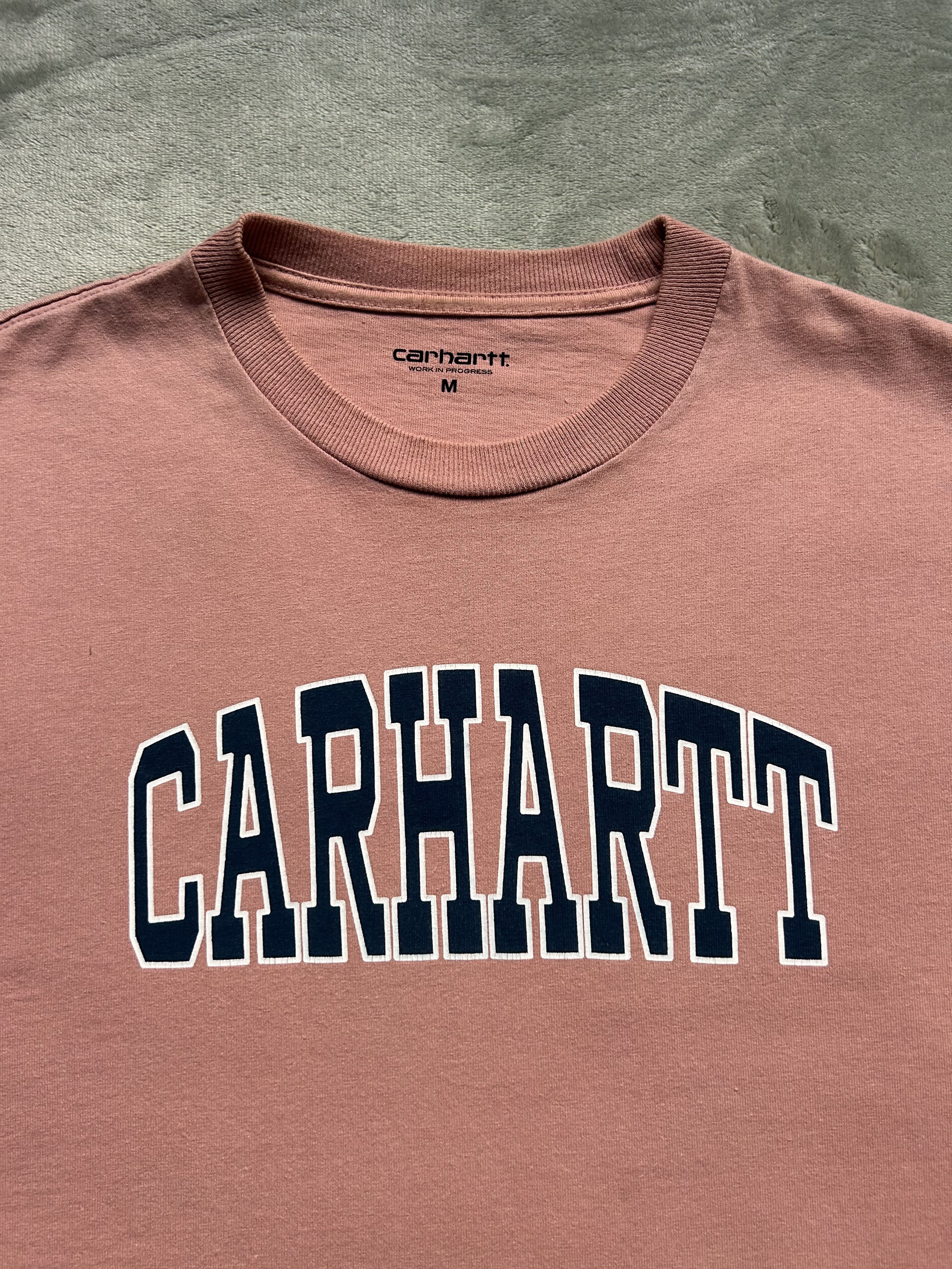 Carhartt Wip Carhartt WIP S/S Logo T-Shirt Dusty Rose - Size Medium Size US M / EU 48-50 / 2 - 4 Thumbnail