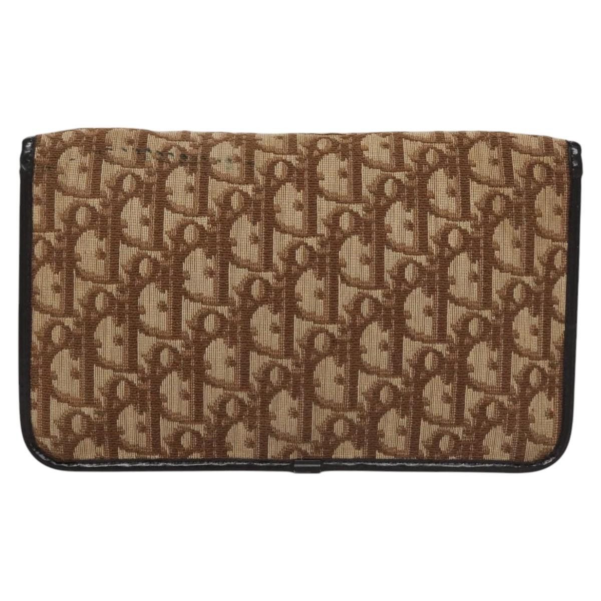 Dior DIOR Trotter Canvas Chain Shoulder Bag Brown Gold Size ONE SIZE - 3 Thumbnail