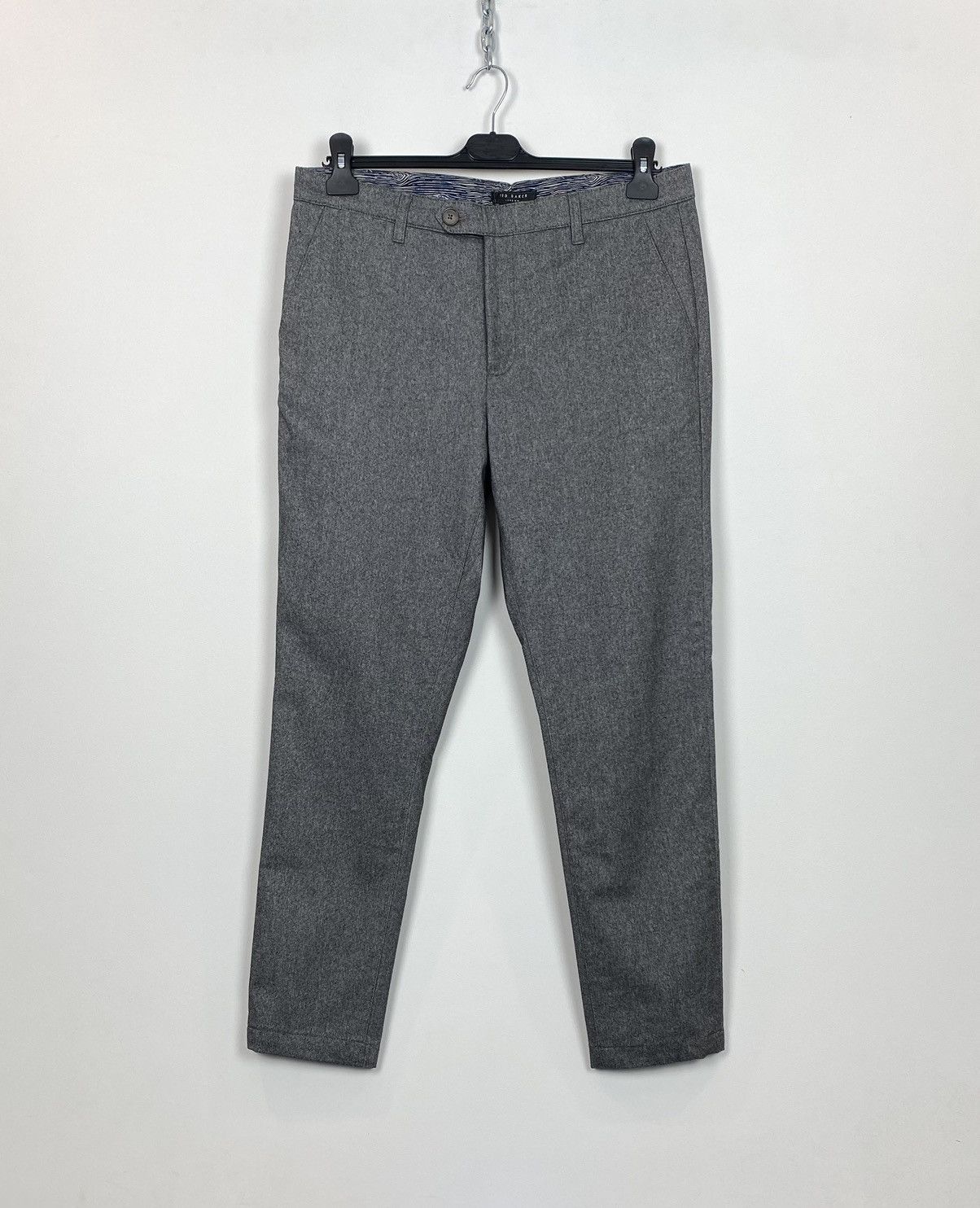 Ted Baker Ted Baker Wool/Polyamide Formal Trousers Britain Designer Size 34R - 1 Thumbnail