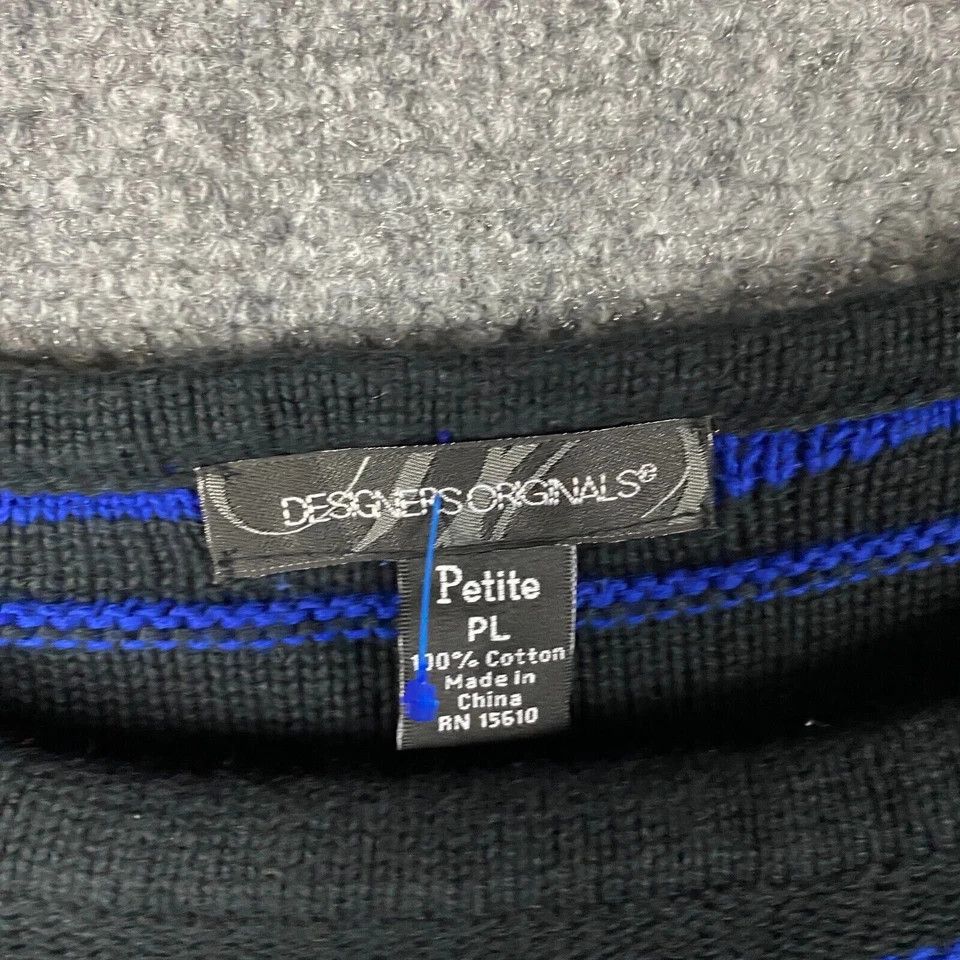 Other Designers Originals Sweater Women's Petite Large Cotton Knit Size L / US 10 / IT 46 - 3 Thumbnail