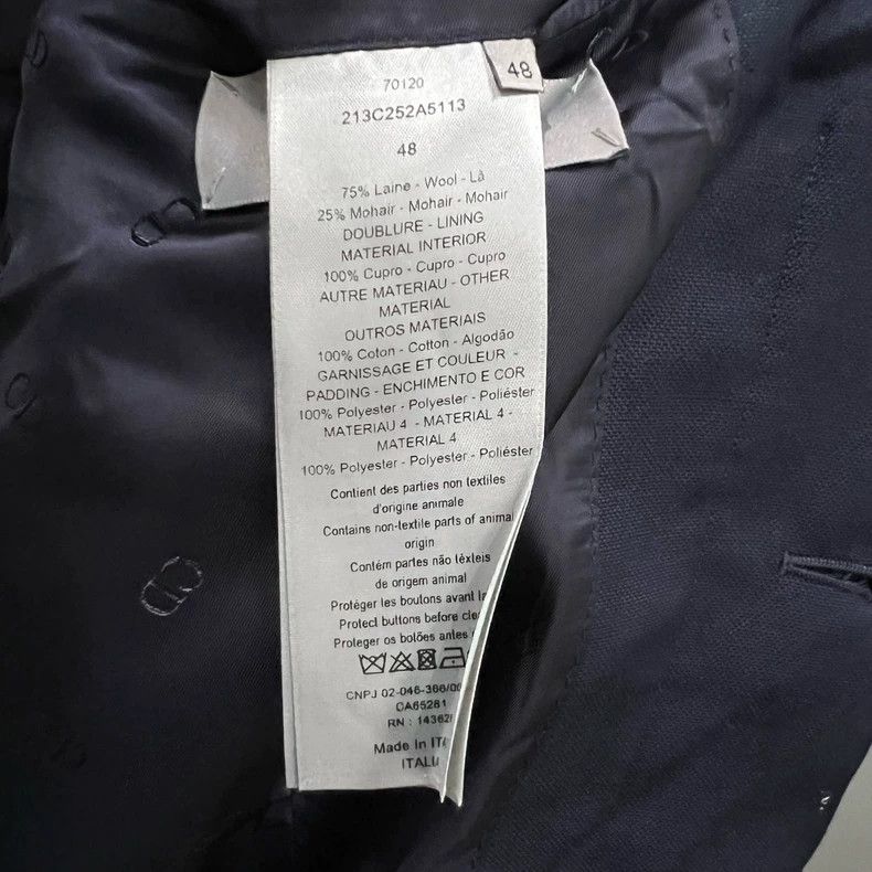 Dior Dior Stitched contrast color lapel suit 2501-Nextarrow Size 50R - 7 Thumbnail