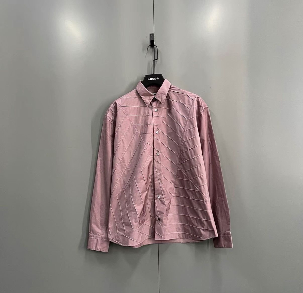 Hermes Hermès Pink Geometric Striped Shirt J41 Size US M / EU 48-50 / 2 - 1 Thumbnail
