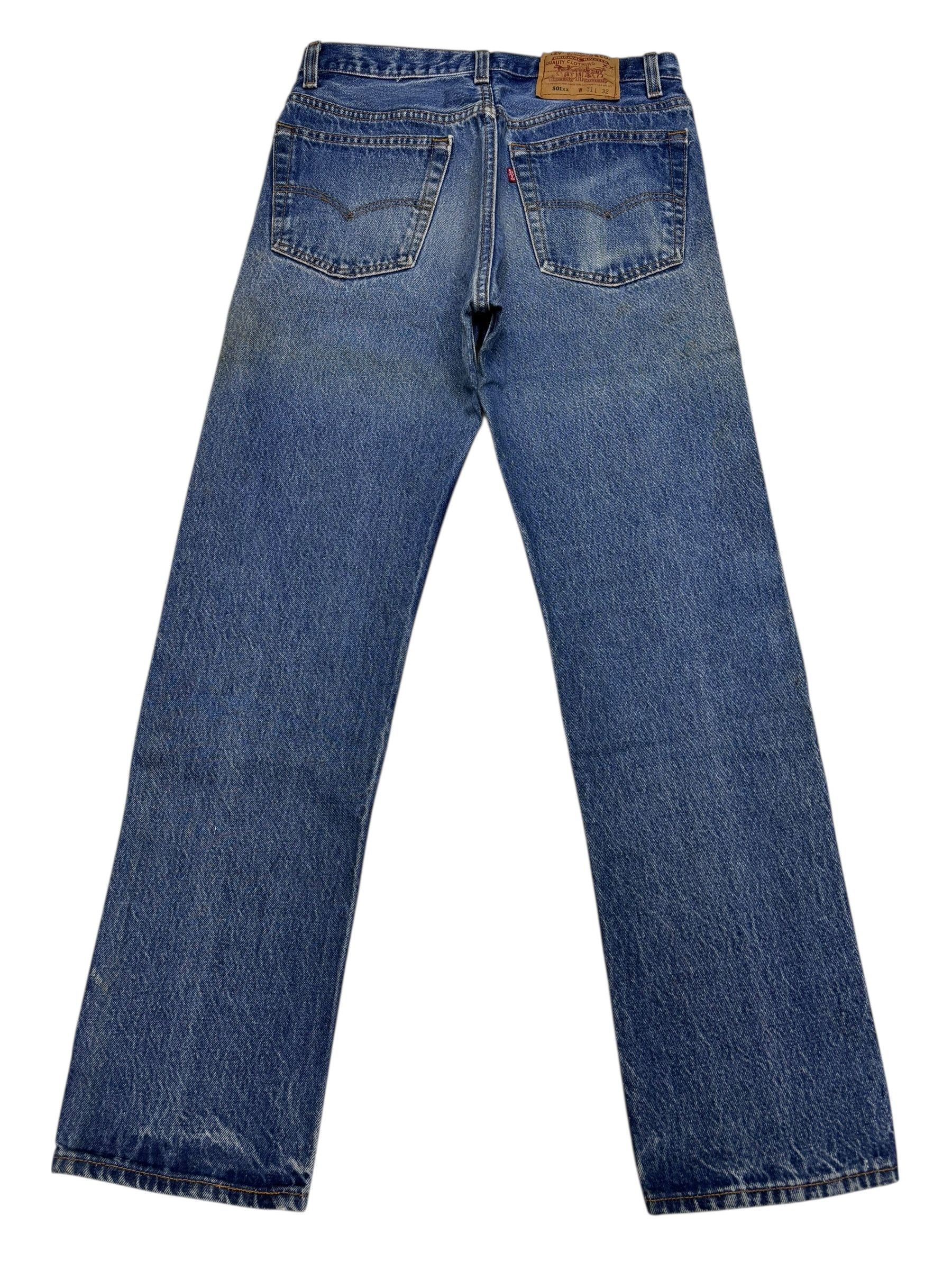 Levi's 💥VINTAGE LEVIS 501xx MADE IN USA DISTRESS DENIM JEANS Size US 29 - 2 Thumbnail