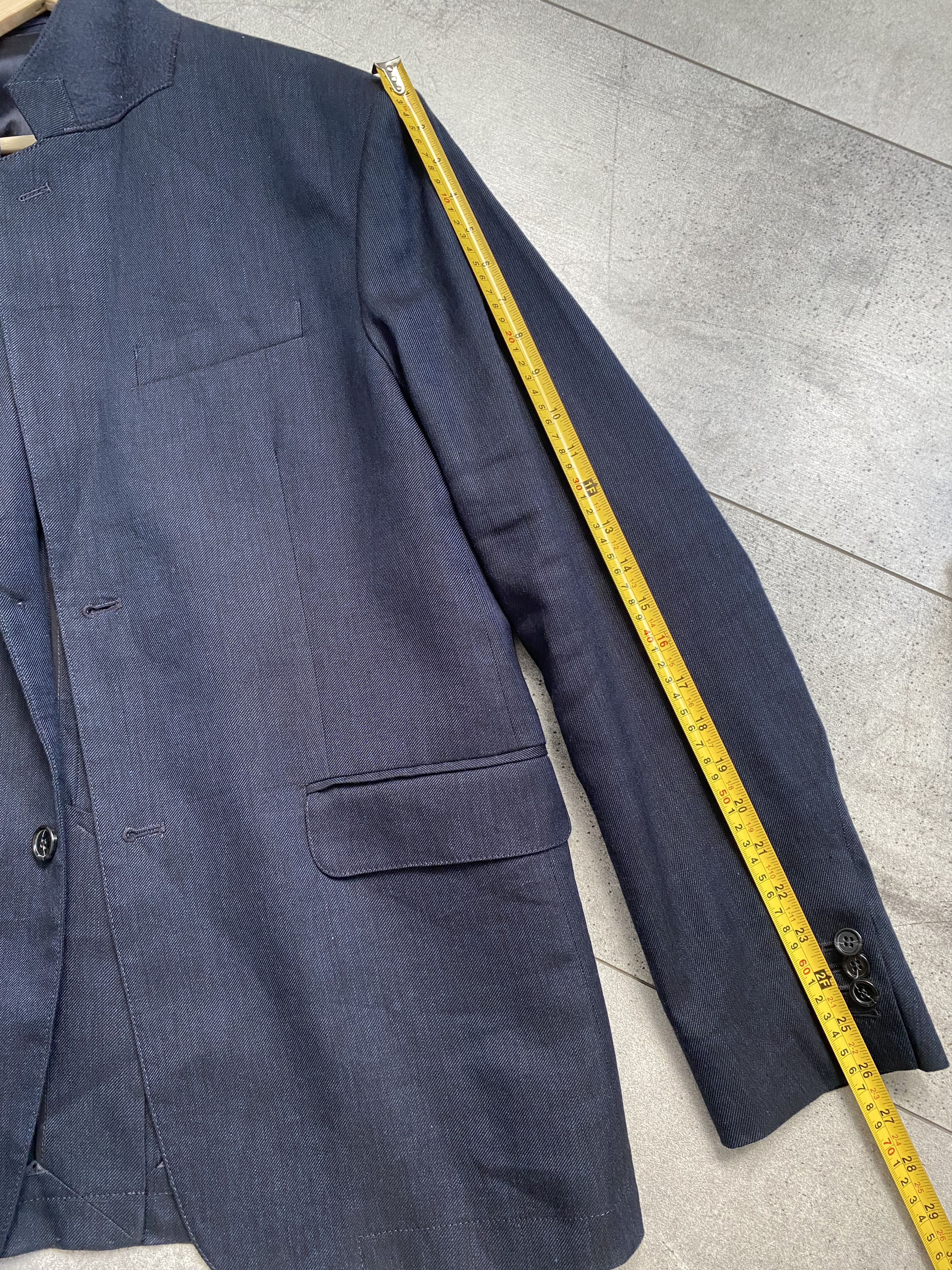 Arket ARKET Modern Cotton / True Hemp Navy Blazer Size 50R - 15 Thumbnail