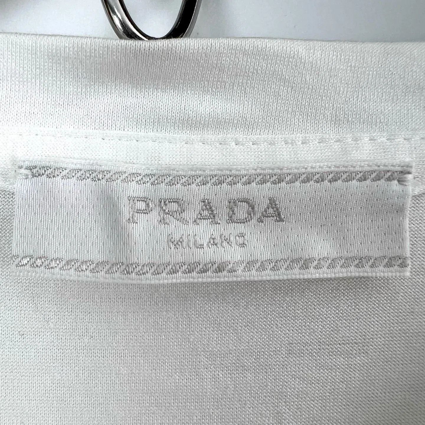 Prada Prada White Pocket Logo Casual T-Shirt. Size US L / EU 52-54 / 3 - 4 Thumbnail