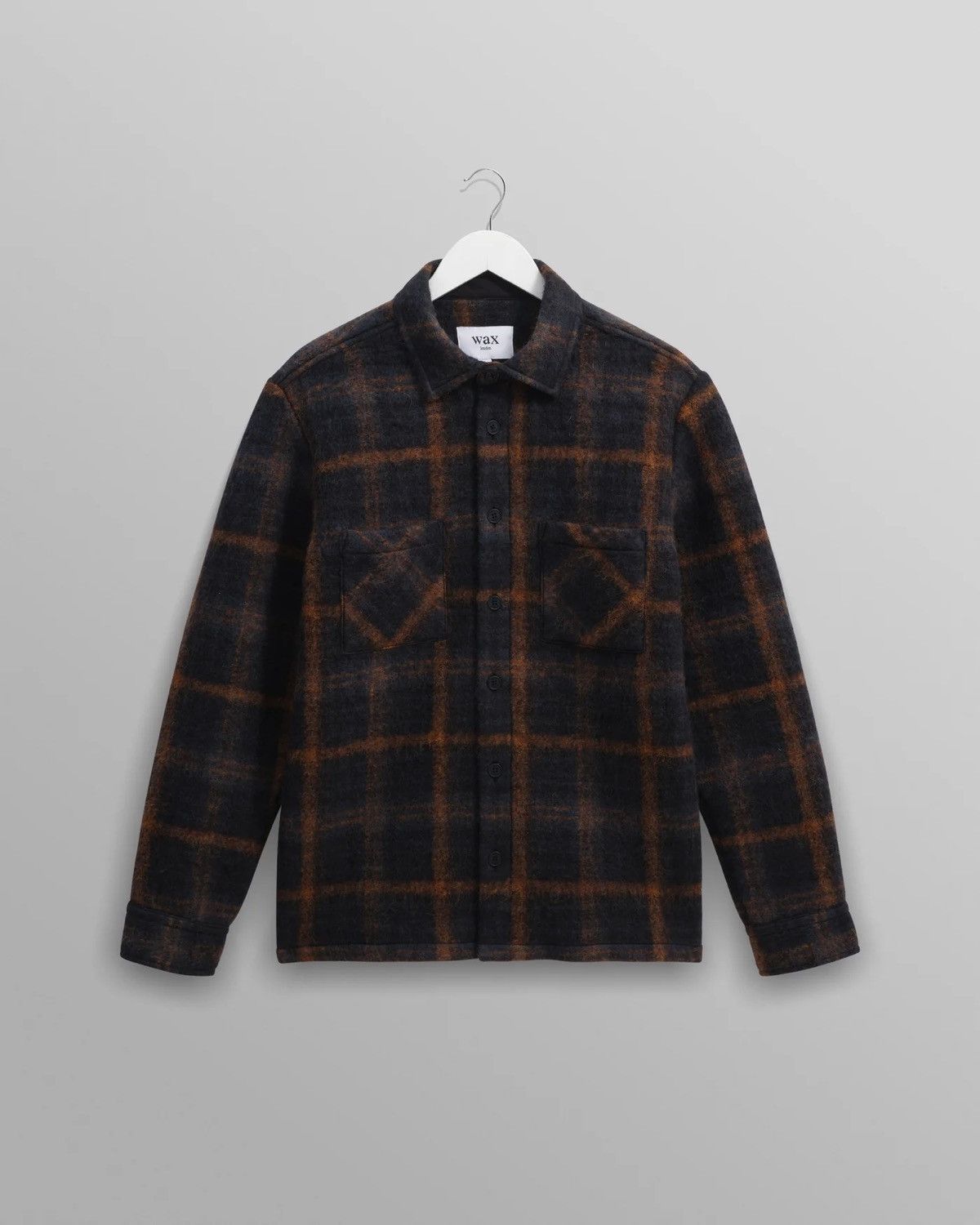 Wax London Teal And Orange Drawn Check Italian Wool Overshirt Size US S / EU 44-46 / 1 - 7 Thumbnail