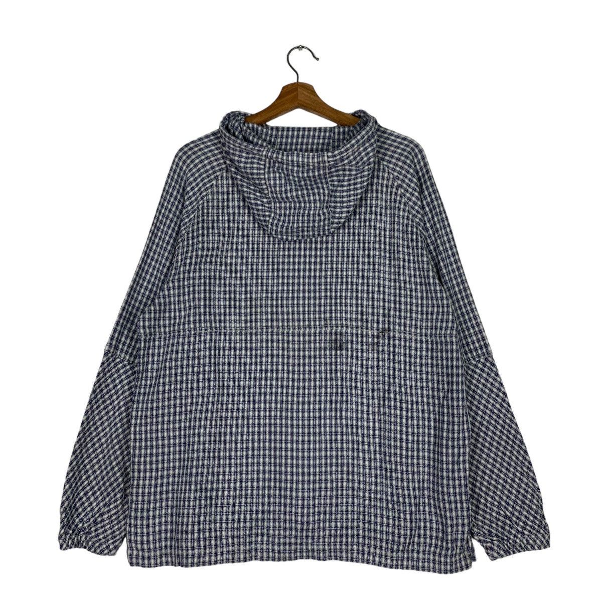 Japanese Brand UH!! LAND 33 Checked Anorak Hoodie Jacket #0829-C37 Size US L / EU 52-54 / 3 - 8 Thumbnail