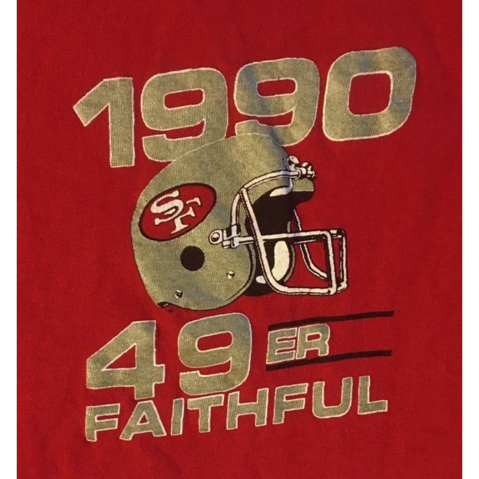 Vintage VINTAGE 90s San Francisco 49ers Team Of The Decade Shirt S Red Mens T-Shirt Football San Francisco 49ers 80s Grunge Retro Vintage USA Sports Size US S / EU 44-46 / 1 - 4 Thumbnail