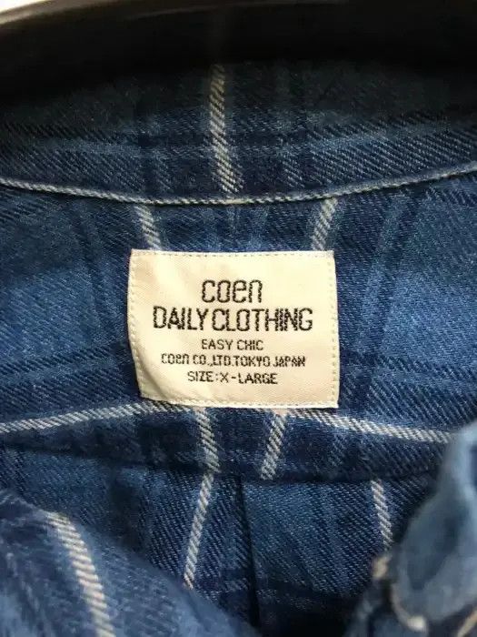Japanese Brand Japanese Brand Coen .Co Ltd Flannel Shirt 👕 Size US M / EU 48-50 / 2 - 3 Thumbnail