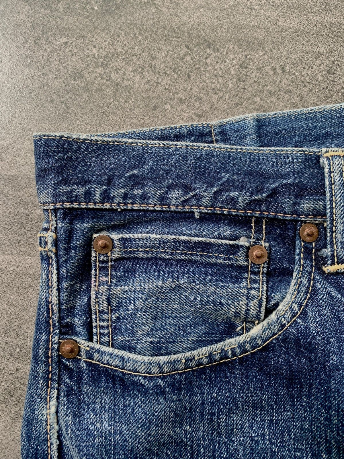 The Real McCoy's FREE TAX! Joe McCoy Selvedge Denim Jeans Size US 32 / EU 48 - 10 Thumbnail
