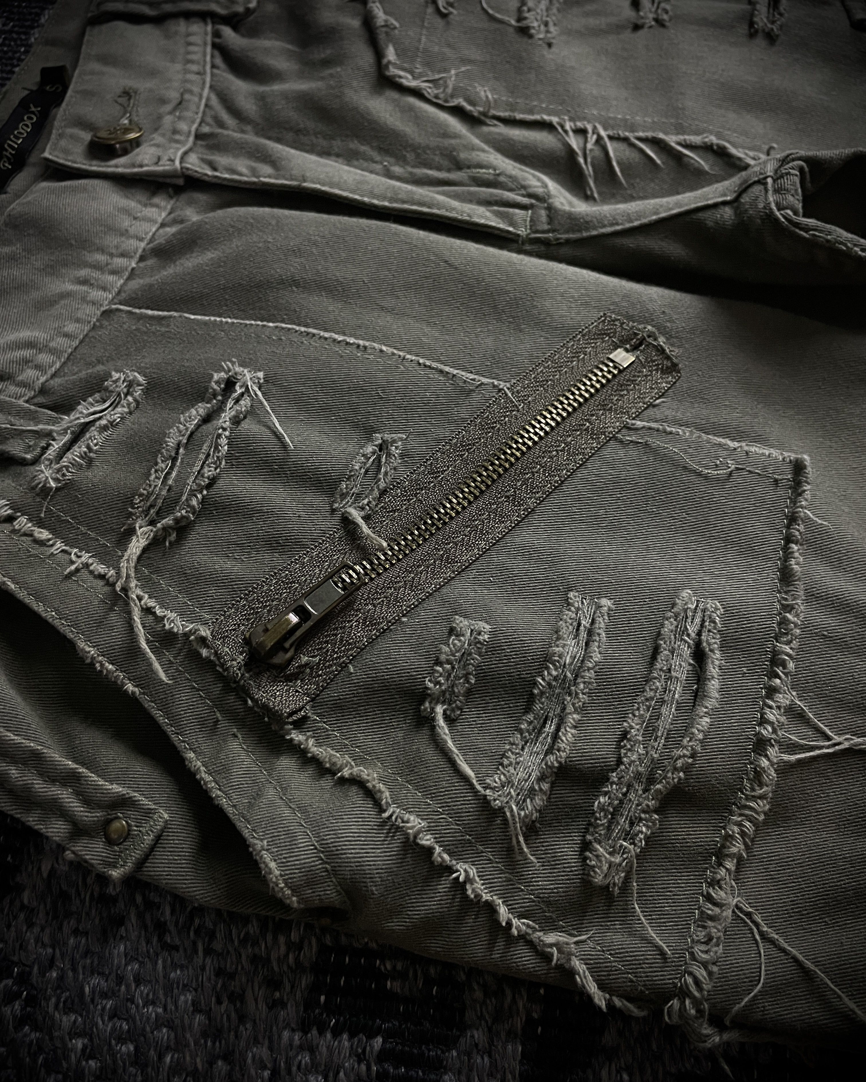 Japanese Brand Philodox Tactical Distressed Boot Cut Pants Size US 29 - 4 Thumbnail