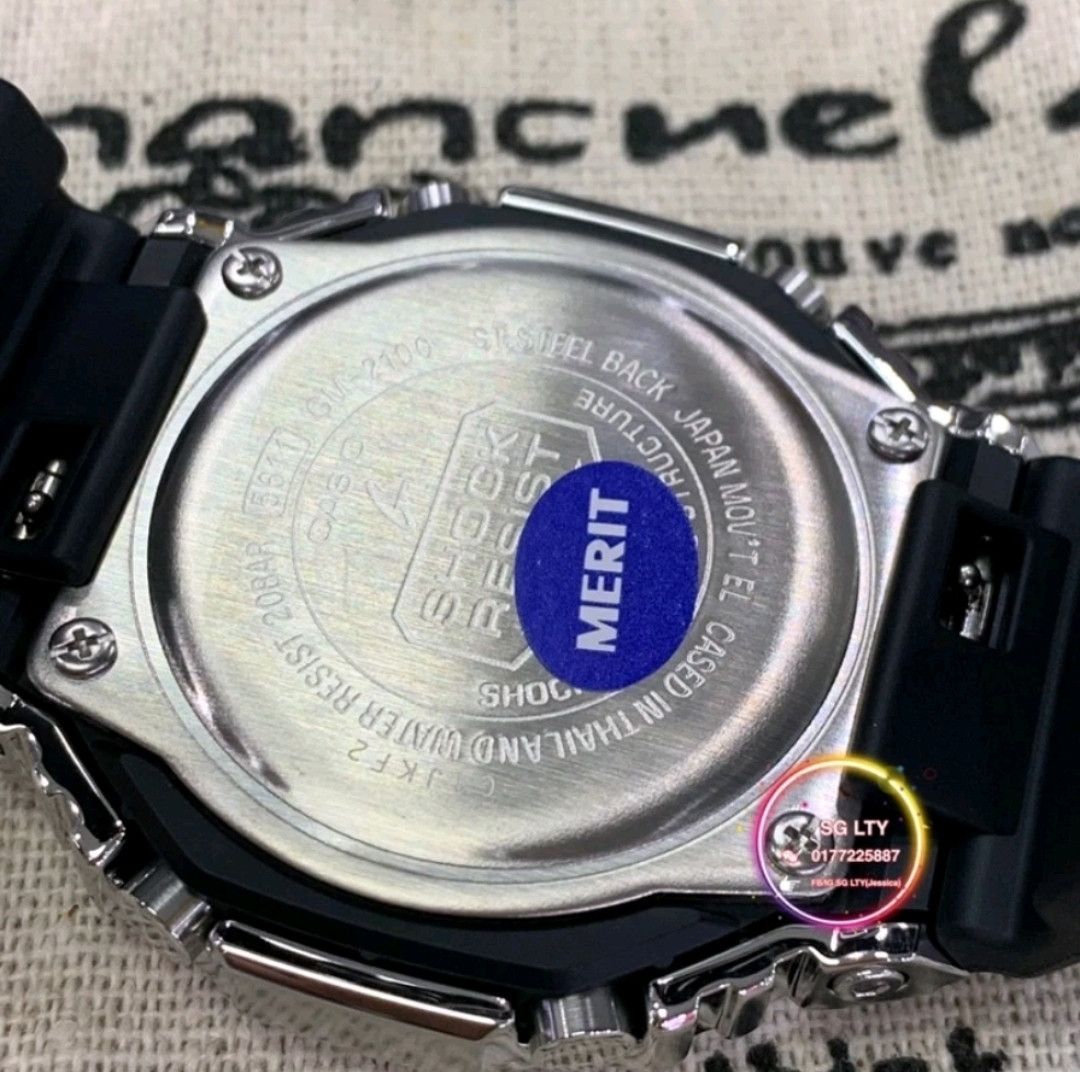 Casio Casio G Shock GM-2100-1A Silver Metal Case ( New) Size ONE SIZE - 5 Thumbnail