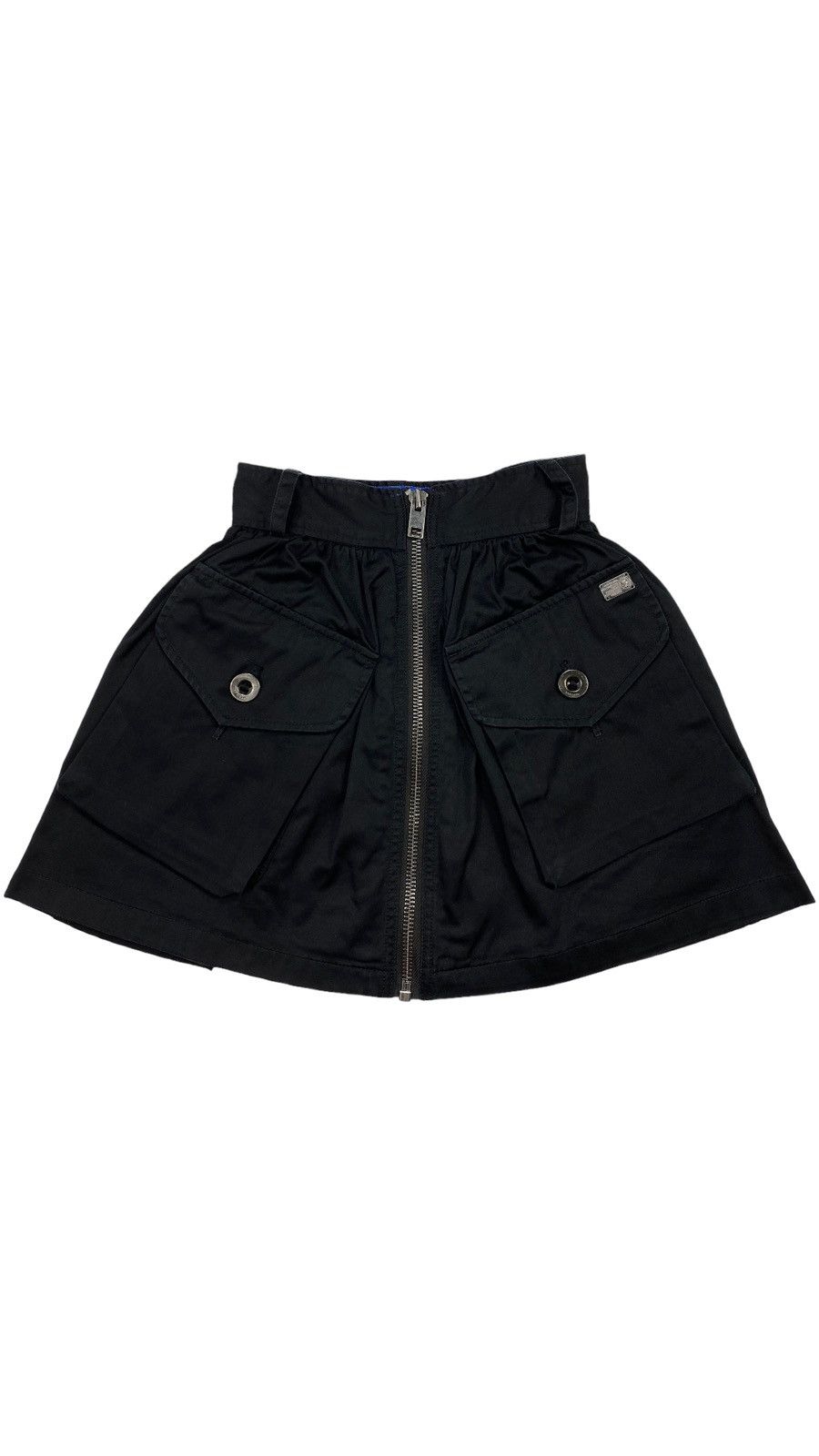 image of Diesel Big Pockets Cargo Circle Mini Skirt in Black, Women's (Size 23)