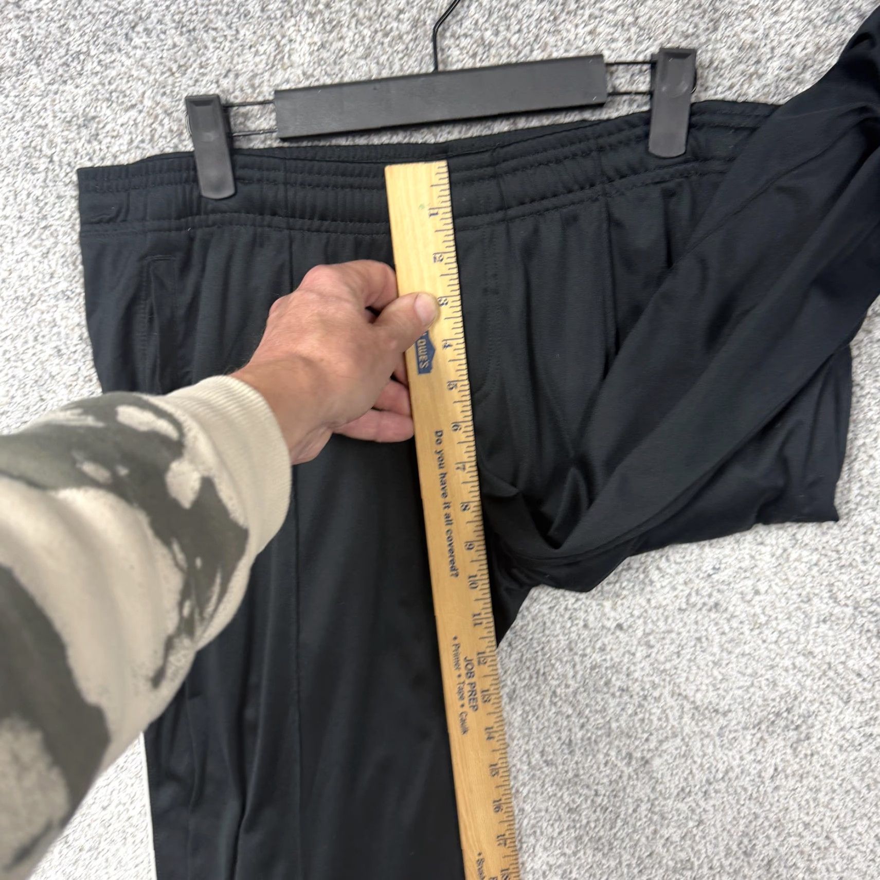 Nike VINTAGE Nike Track Pants Womens XL Black Striped Side Swoosh 90s Athleisure? Size 40" / US 18 - 5 Thumbnail