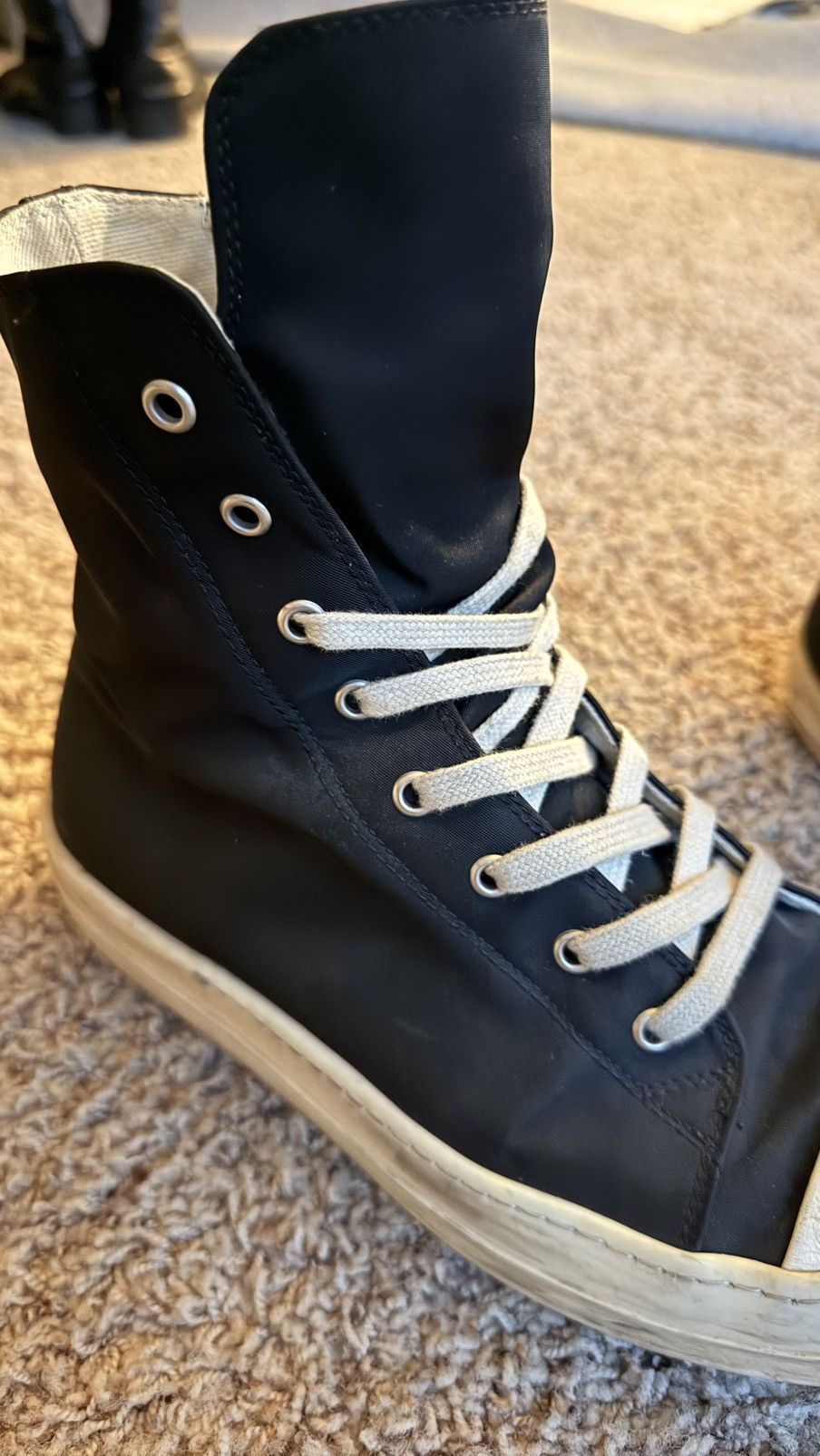 Rick Owens Rick Owen Ramones Hi-Top Sneakers Size US 9.5 / EU 42-43 - 4 Thumbnail