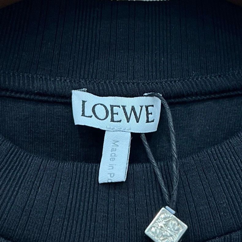 Loewe LOEWE Black knit logo short sleeves Size M / US 6-8 / IT 42-44 - 5 Thumbnail
