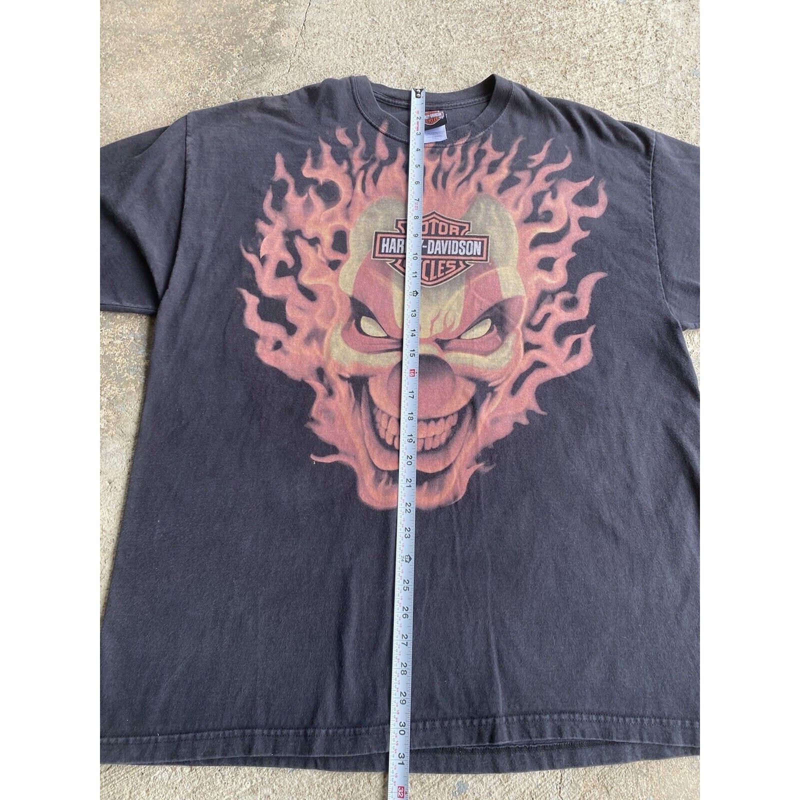 Harley Davidson Vintage Y2K Harley Davidson Clown Double Sided Shirt Size US XXL / EU 58 / 5 - 11 Thumbnail