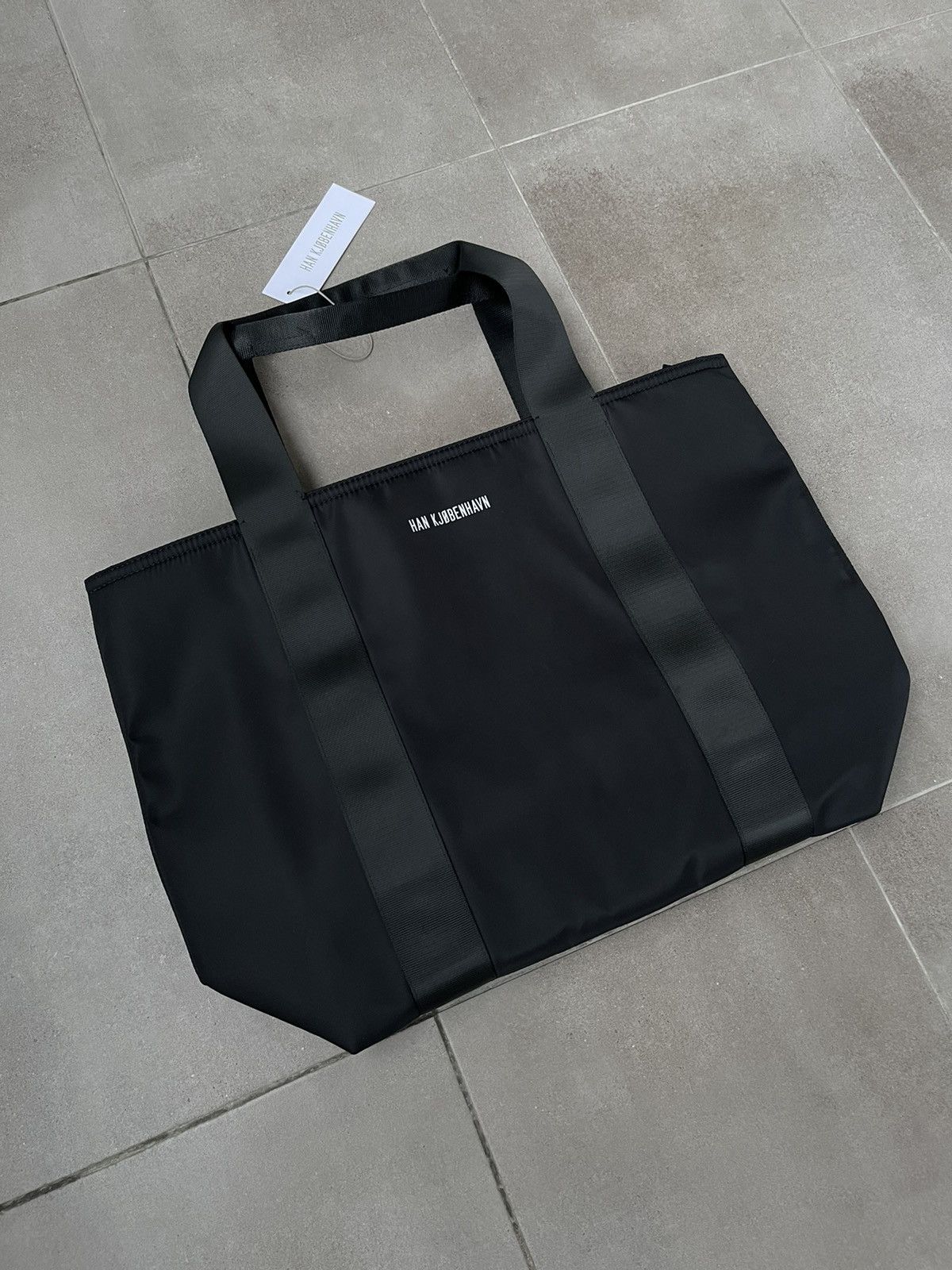 Han Kjobenhavn !DS! SS23 Han Kjobenhavn Small Logo Nylon Black Shooper Bag Size ONE SIZE - 6 Thumbnail