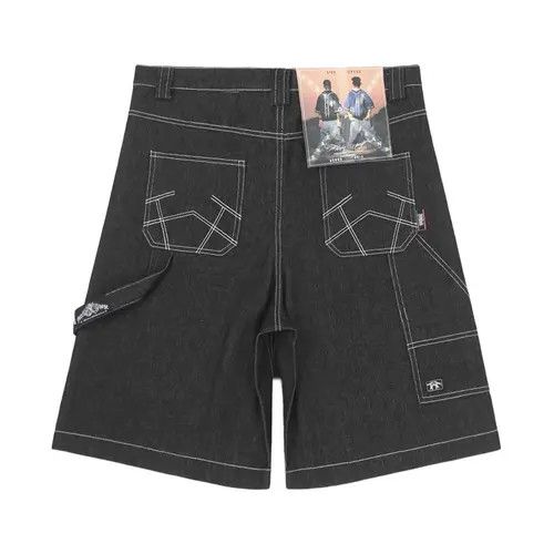 VIBE Men's street style loose casual original color denim shorts Size US 32 / EU 48 - 6 Thumbnail