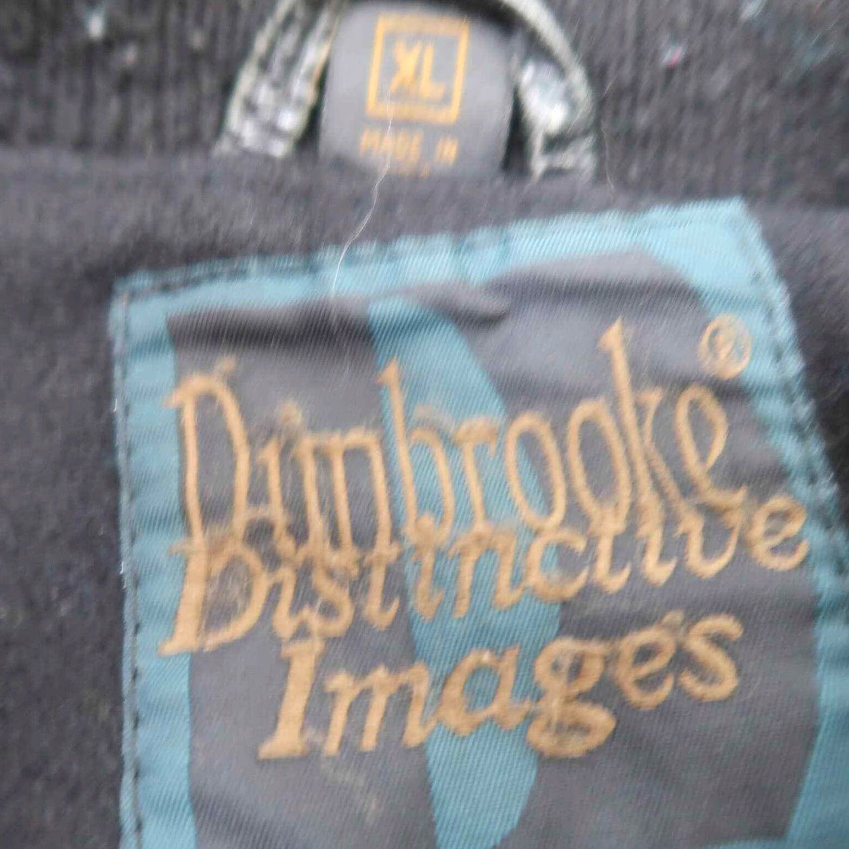 Dunbrooke VINTAGE Dunbrooke Bomber Jacket Lennox Black Wool and Leather Men XL 90s Snap Jacket Size US XL / EU 56 / 4 - 6 Thumbnail