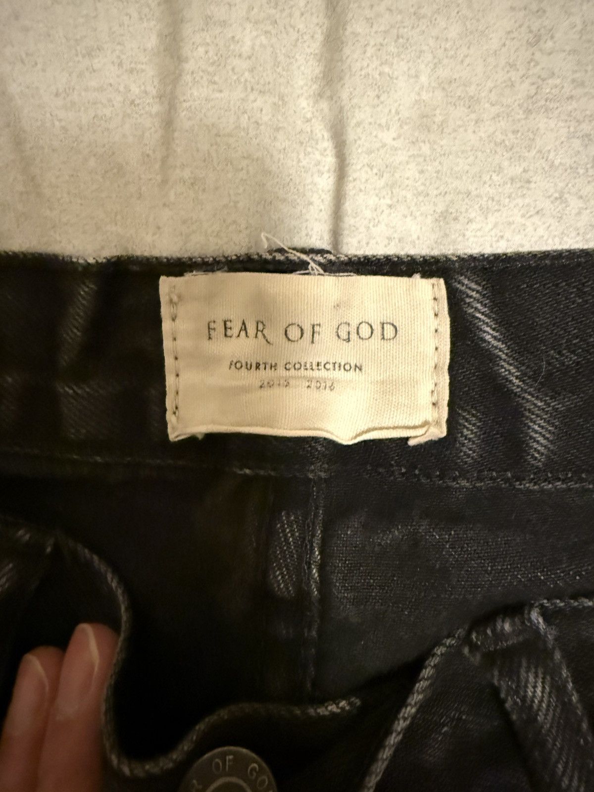 Fear of God Fear of God FOG 4th Black Denim Jeans Riri Zip Size 30 Rare Size US 30 / EU 46 - 4 Thumbnail