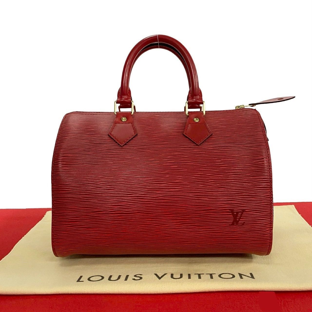 Louis Vuitton Louis Vuitton Handbag Red Leather Size ONE SIZE - 1 Thumbnail