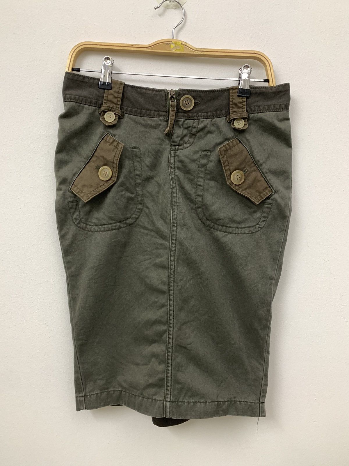 Japanese Brand × Vintage Jubilee skirt army style Size 30" / US 8 / IT 44 - 1 Thumbnail