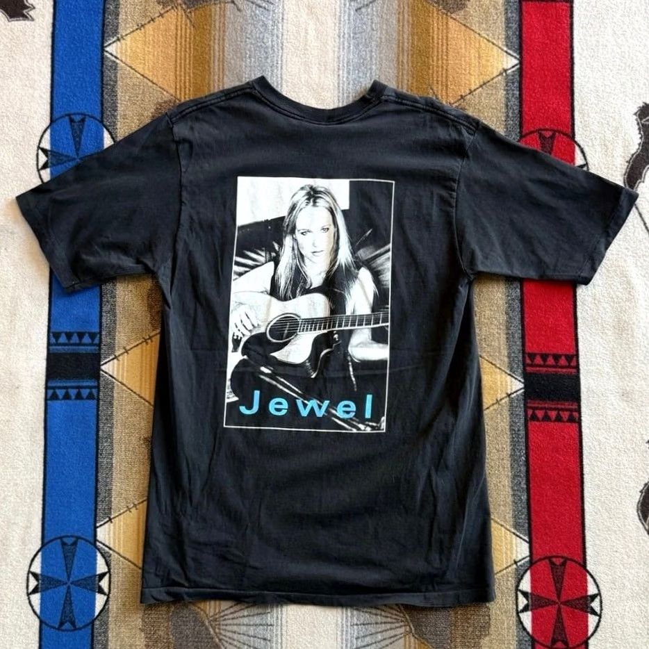 Vintage VINTAGE Jewel Kilcher 90s Concert Shirt Size L Black USA Made Music 1990’s Size US L / EU 52-54 / 3 - 2 Thumbnail