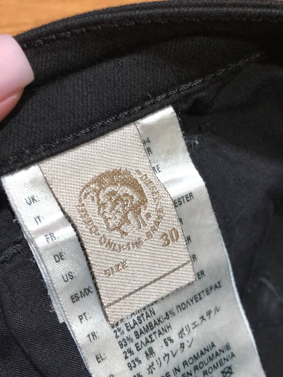 Diesel DIESEL black jeans vintage Y2K stretch super slim-skinny Size 30" / US 8 / IT 44 - 3 Thumbnail
