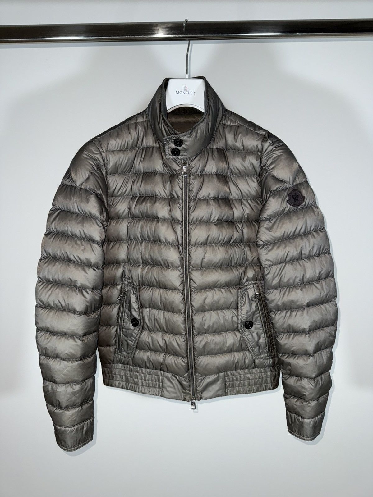 Moncler Jacket Pascal Size 2 (S) Grey