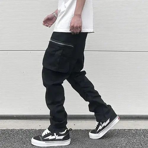 Designer Vintage jeans with pleats baggy Harajuku style pockets Y2K Size US 30 / EU 46 - 6 Thumbnail