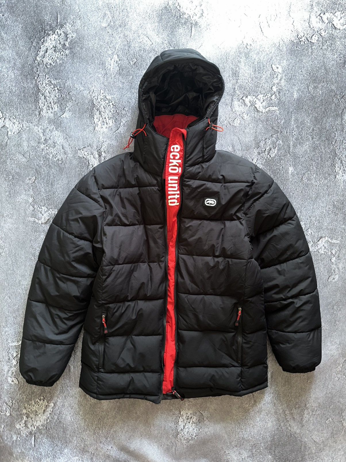 Ecko Unltd. ☄️ Vintage Rare Ecko Unltd Logo Drill Puffer Y2K SK8 Size US L / EU 52-54 / 3 - 7 Thumbnail