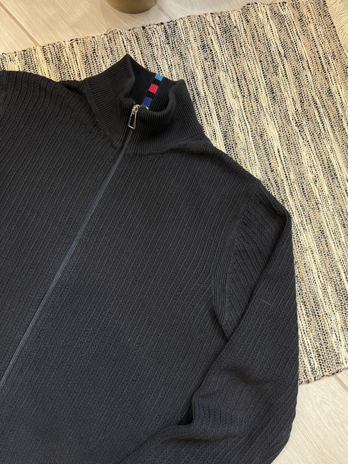 Paul Smith PS Paul Smith Zip sweater minimalistic navy Moncler style Size US L / EU 52-54 / 3 - 5 Thumbnail