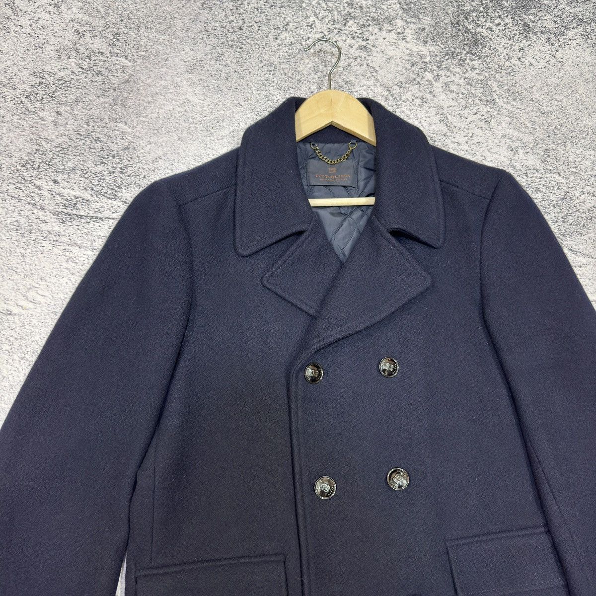 Scotch & Soda Scotch&Soda Mens Wool Duffle Coat L size Size US L / EU 52-54 / 3 - 3 Thumbnail