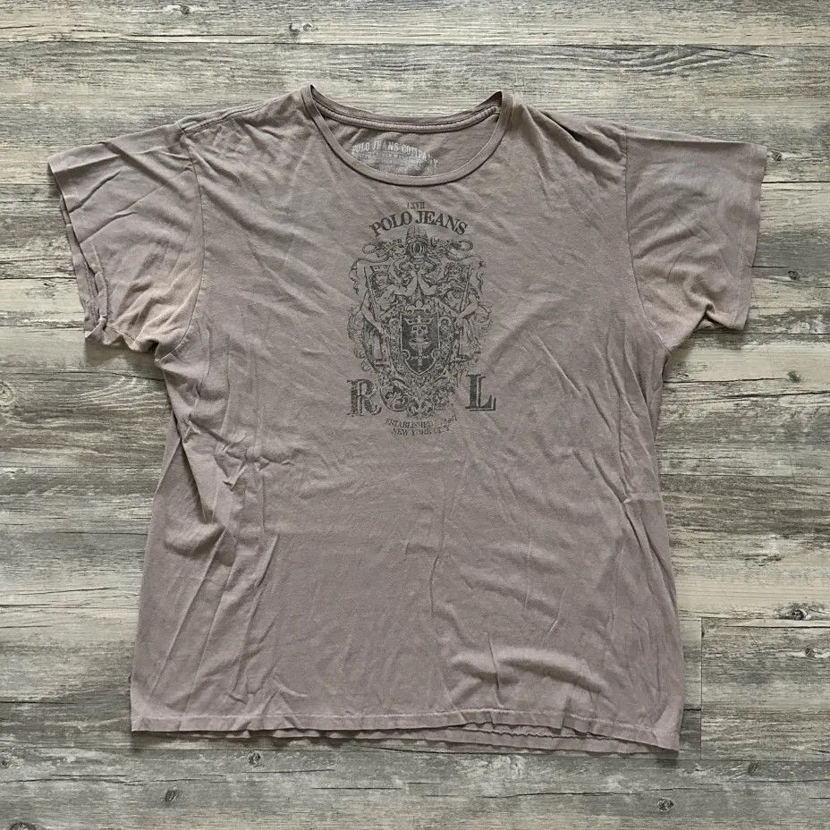 Polo Ralph Lauren Polo Ralph Lauren Polo Jeans Company Coat Of Arms Crest Tee Size US L / EU 52-54 / 3 - 1 Thumbnail