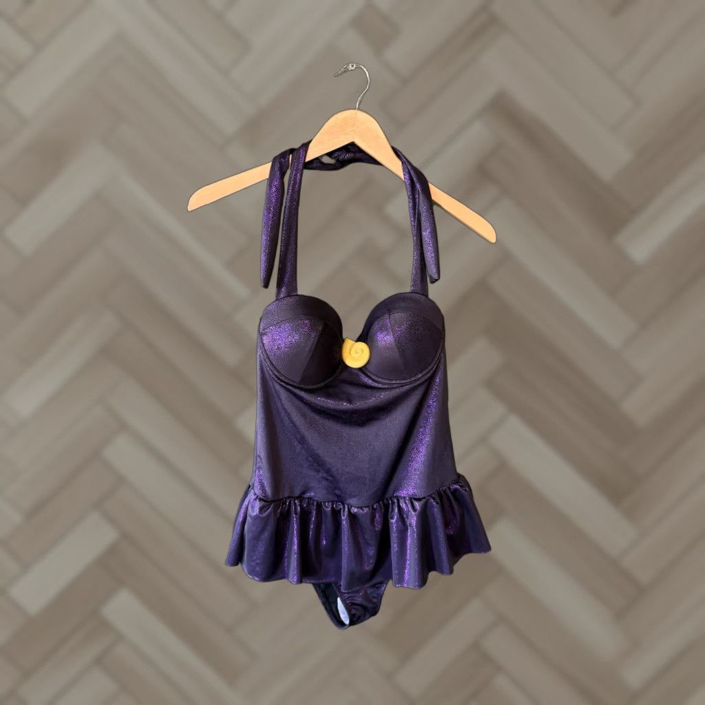 Disney VINTAGE Disney Ursula One Piece Mermaid Swimsuit The Little Mermaid Villains Sz S Hot Topic Size ONE SIZE - 1 Thumbnail