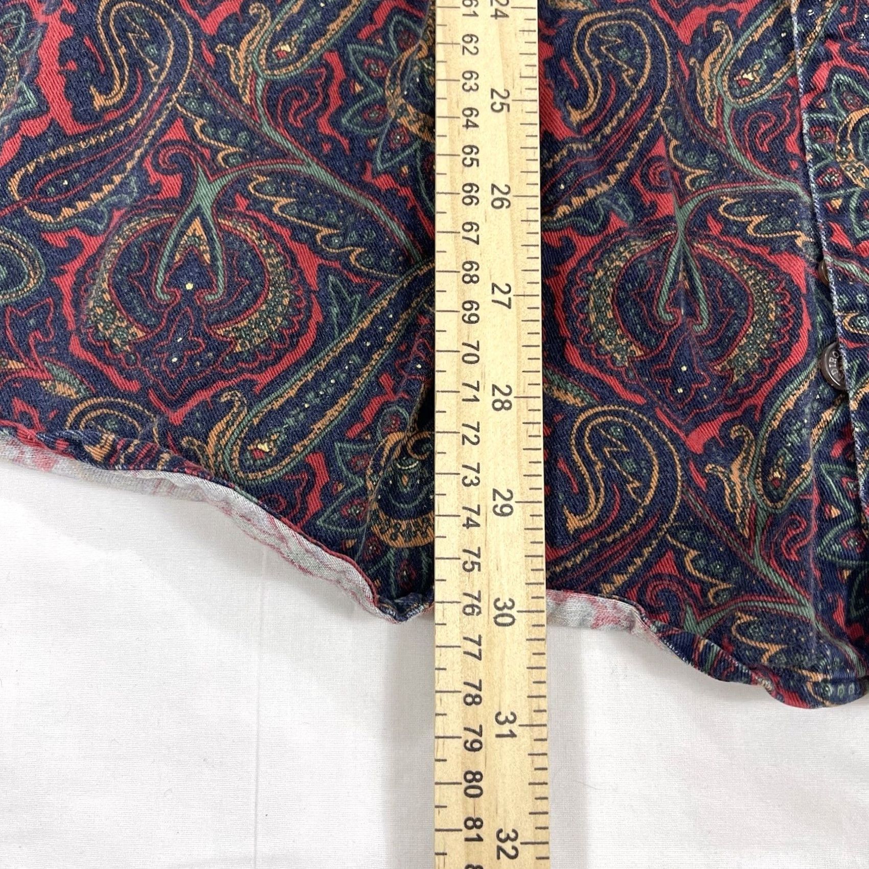 Vintage VINTAGE Adirondack Savile Rowe Sz L Button Shirt Twill Long Sleeve Paisley NICE Size US L / EU 52-54 / 3 - 4 Thumbnail